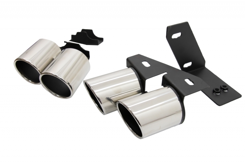 Difuzor Bara Spate cu Ornamente Evacuare AUDI A4 B9 8W S-line (2016-2018) Sedan Avant S4 Design Performance AutoTuning