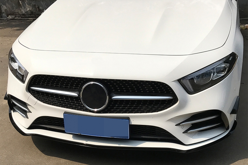 Lip Bara Fata MERCEDES A-Class W177 V177 (04.2018-up) A35 Design Editia Neagra Performance AutoTuning