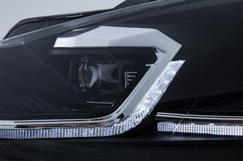 Pachet Complet Exterior VW Golf VI 6 MK6 (2008-2013) R20 Look cu Faruri LED si Stopuri Full LED Semnal Secvential Dinamic Performance AutoTuning