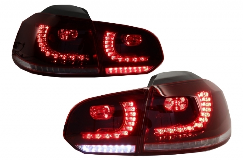 Pachet Complet Exterior VW Golf VI 6 MK6 (2008-2013) R20 Look cu Faruri LED si Stopuri Full LED Semnal Secvential Dinamic Performance AutoTuning
