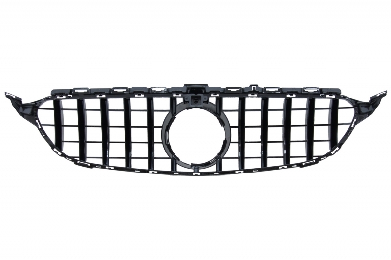 Bara Fata cu Grila si Difuzor MERCEDES C-Class W205 S205 (2014-2018) C63 Design Negru Performance AutoTuning