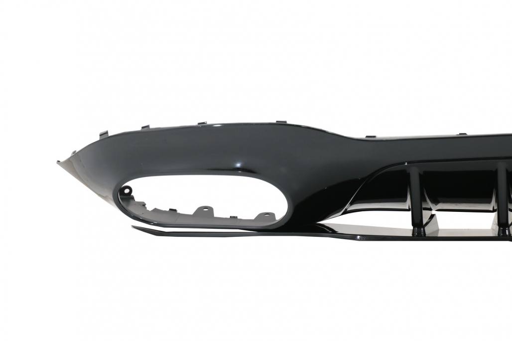 Difuzor Bara Spate cu Evacuari Negre si Capace Oglinzi Mercedes A-Class V177 Sedan (09.2018-up) Performance AutoTuning