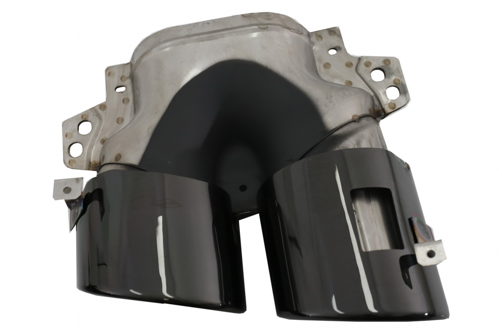 Difuzor Bara Spate cu Evacuari Negre si Capace Oglinzi Mercedes A-Class V177 Sedan (09.2018-up) Performance AutoTuning