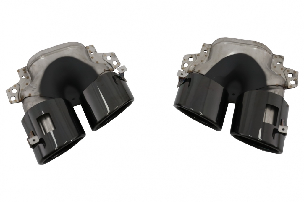 Difuzor Bara Spate cu Evacuari Negre si Capace Oglinzi Mercedes A-Class V177 Sedan (09.2018-up) Performance AutoTuning