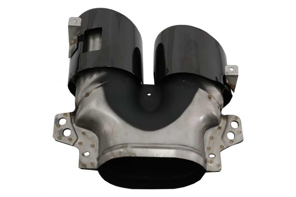 Difuzor Bara Spate cu Evacuari Negre si Capace Oglinzi Mercedes A-Class V177 Sedan (09.2018-up) Performance AutoTuning