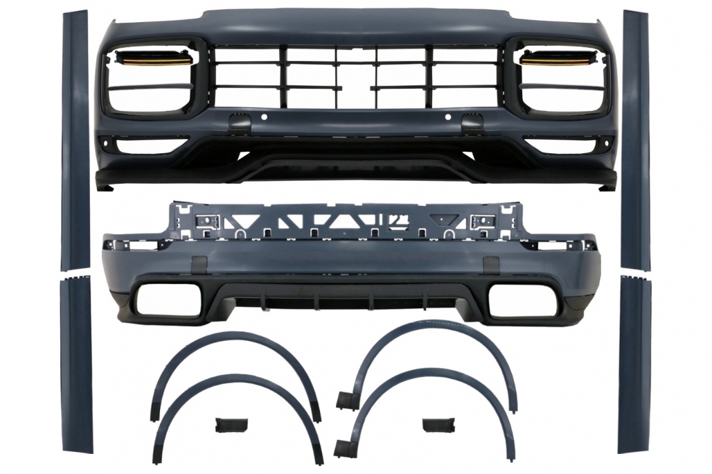 Pachet Exterior Complet Porsche Cayenne 9Y0 (2018-Up) Conversie la Turbo sau Aero Design Performance AutoTuning