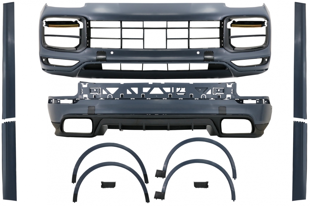 Pachet Exterior Complet Porsche Cayenne 9Y0 (2018-Up) Conversie la Turbo sau Aero Design Performance AutoTuning