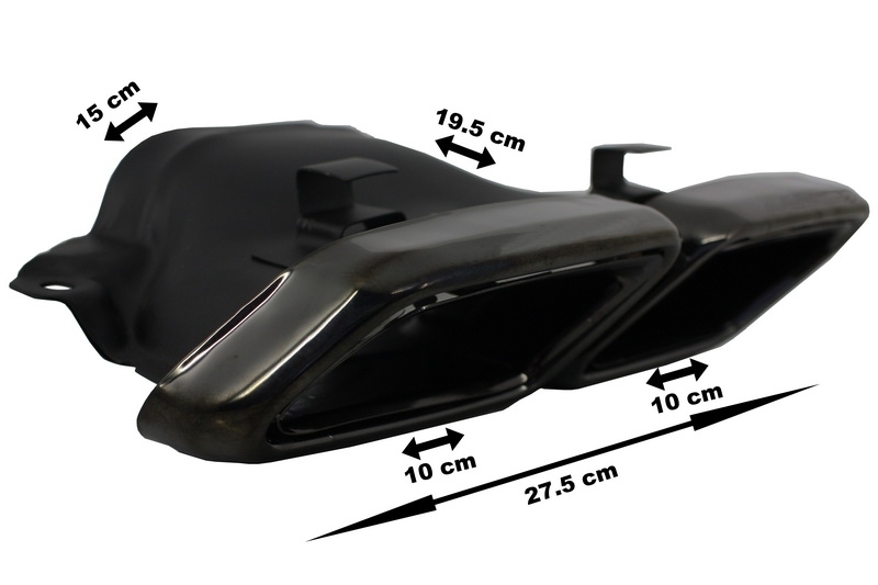 Pachet Exterior cu Ornamente tobe Negru Mercedes S-Class W222 (2013-06.2017) S63 Design Performance AutoTuning