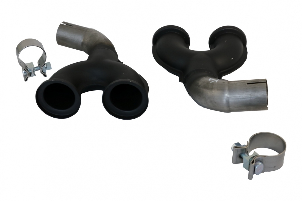 Difuzor Bara Spate Evacuare Dubla Audi Q5 SUV FY S-Line (2018-2020) Evacuari Crom Performance AutoTuning