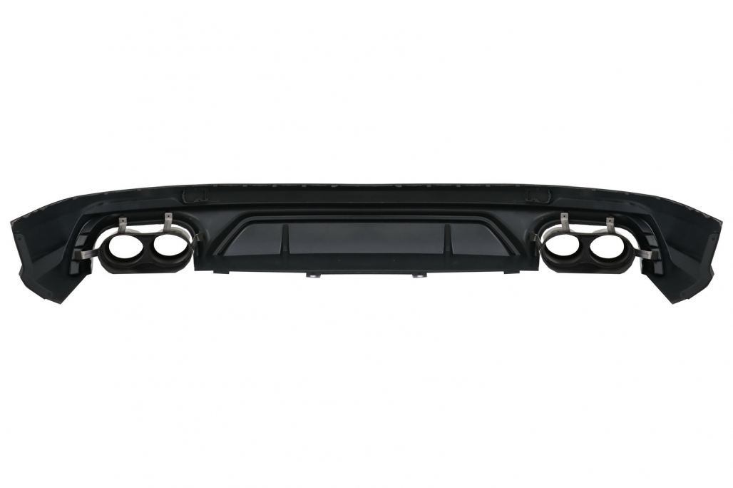 Difuzor Bara Spate Evacuare Dubla Audi Q5 SUV FY S-Line (2018-2020) Evacuari Crom Performance AutoTuning