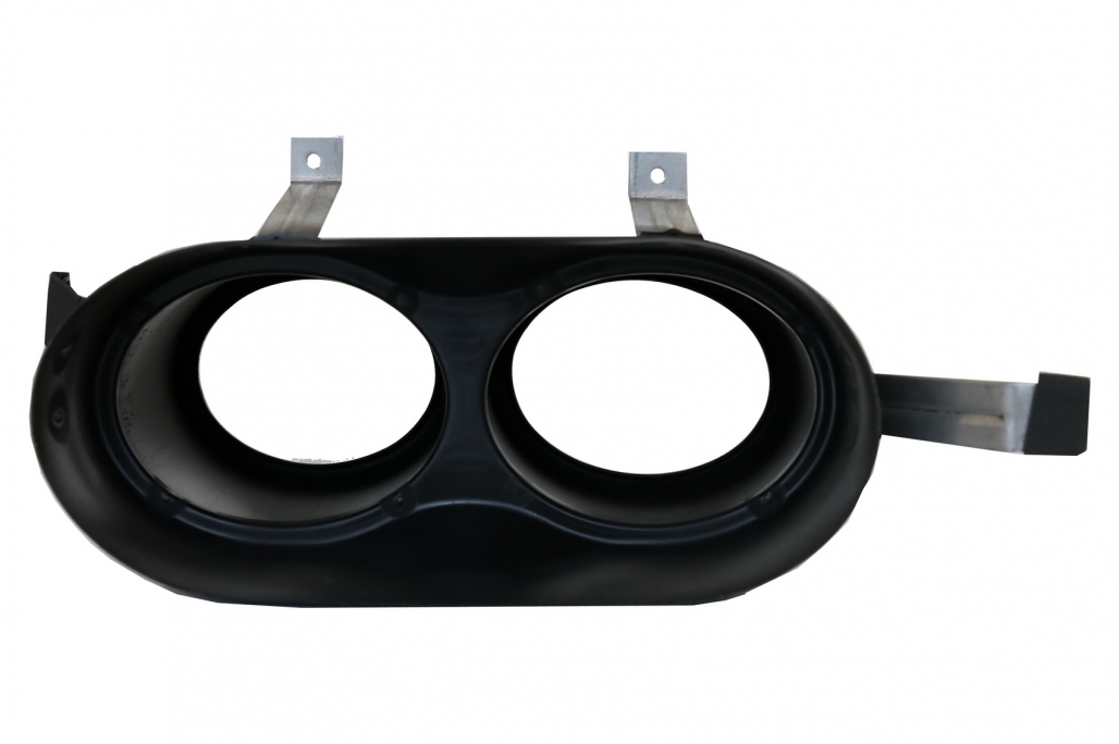 Difuzor Bara Spate Evacuare Dubla Audi Q5 SUV FY S-Line (2018-2020) Evacuari Crom Performance AutoTuning