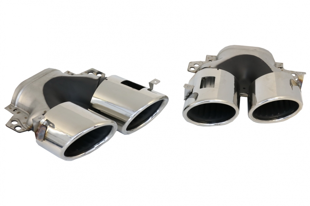 Difuzor Bara Spate cu Ornamente Evacuare Crom Mercedes GLE W167 SUV (2019-Up) GLE53 Design Performance AutoTuning