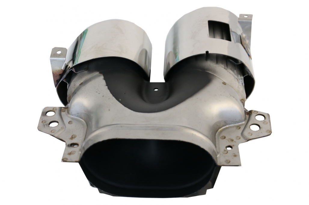 Difuzor Bara Spate cu Ornamente Evacuare Crom Mercedes GLE W167 SUV (2019-Up) GLE53 Design Performance AutoTuning