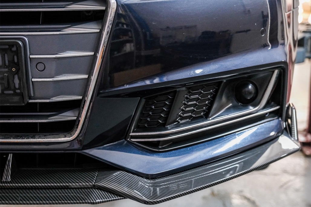 Prelungire Bara Fata Lip Audi A4 B9 8W S-Line (2016-2018) Carbon Look Performance AutoTuning