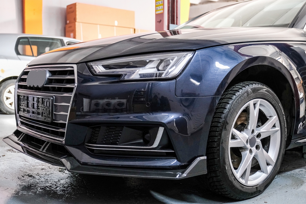 Prelungire Bara Fata Lip Audi A4 B9 8W S-Line (2016-2018) Carbon Look Performance AutoTuning