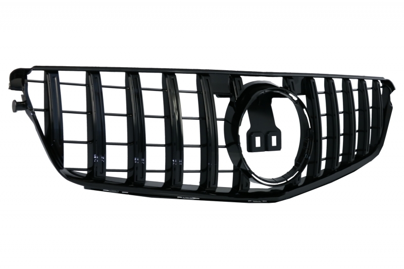 Pachet Exterior cu Grila Centrala Negru Lucios Mercedes C-Class W204 (2007-2014) Facelift C63 GT-R Panamericana Design Performance AutoTuning