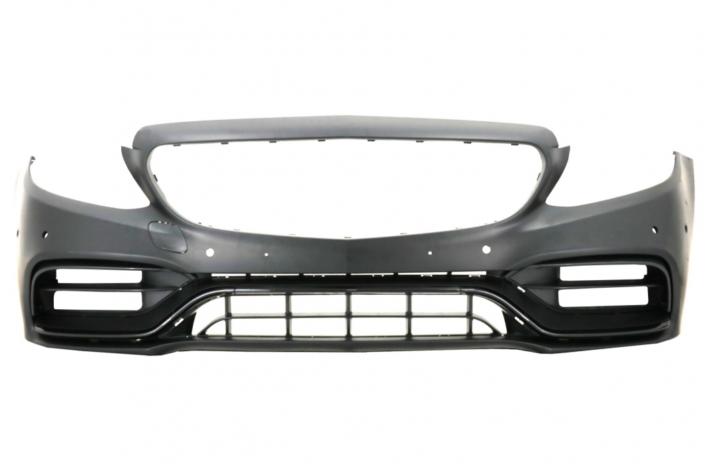 Bara Fata cu Difuzor Spate Mercedes C-Class A205 Cabriolet C205 Coupe (2014-2019) C63 Design Negru Performance AutoTuning