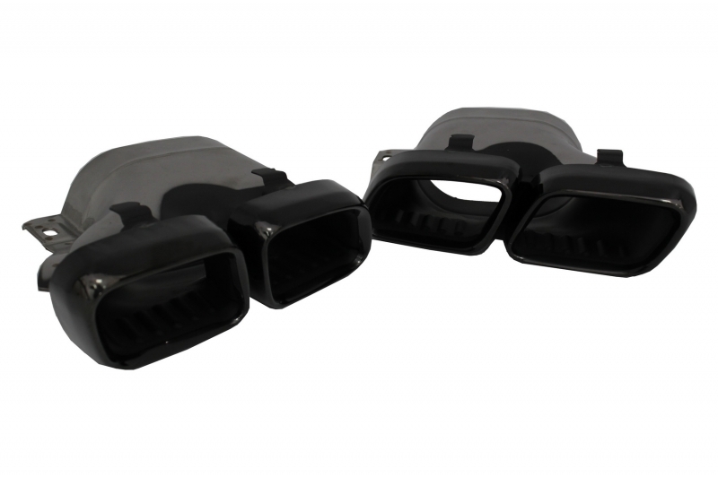 Bara Fata cu Difuzor Spate Mercedes C-Class A205 Cabriolet C205 Coupe (2014-2019) C63 Design Negru Performance AutoTuning