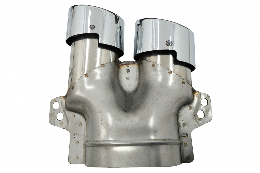 Bara Fata & Grila Crom Fara Camera si Difuzor cu ornamente evacuare MERCEDES C-Class W205 S205 (2014-2018) C63 Design Performance AutoTuning