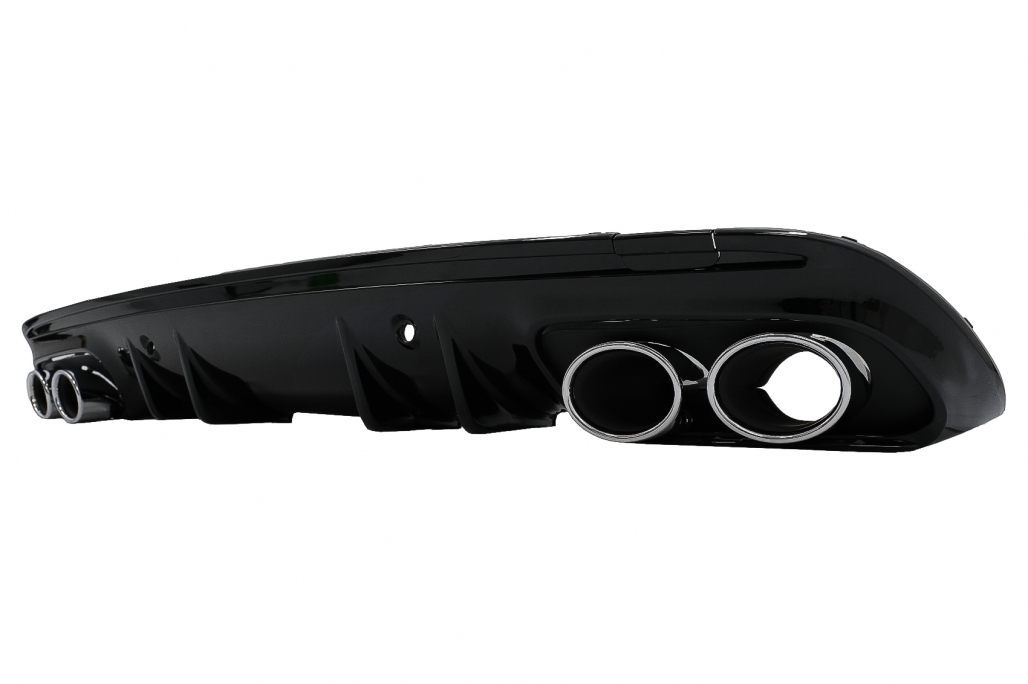 Bara Fata & Grila Crom Fara Camera si Difuzor cu ornamente evacuare MERCEDES C-Class W205 S205 (2014-2018) C63 Design Performance AutoTuning