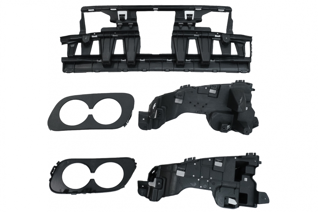 Bara Fata & Grila Crom Fara Camera si Difuzor cu ornamente evacuare MERCEDES C-Class W205 S205 (2014-2018) C63 Design Performance AutoTuning