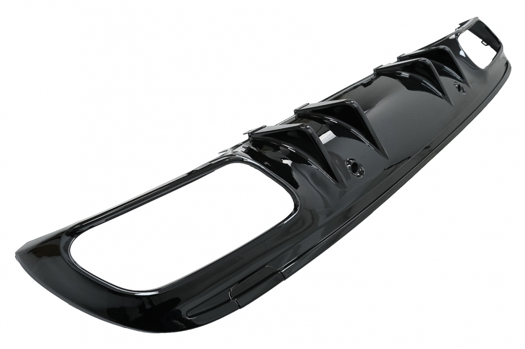 Bara Fata & Grila Crom Fara Camera si Difuzor cu ornamente evacuare MERCEDES C-Class W205 S205 (2014-2018) C63 Design Performance AutoTuning