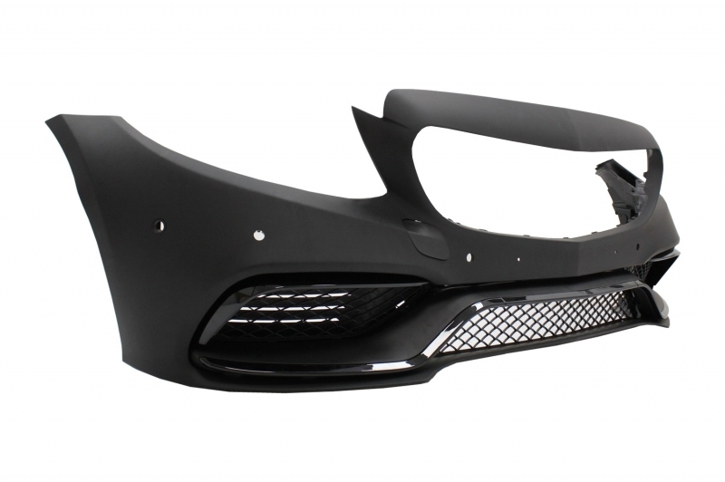 Bara Fata & Grila Crom Fara Camera si Difuzor cu ornamente evacuare MERCEDES C-Class W205 S205 (2014-2018) C63 Design Performance AutoTuning