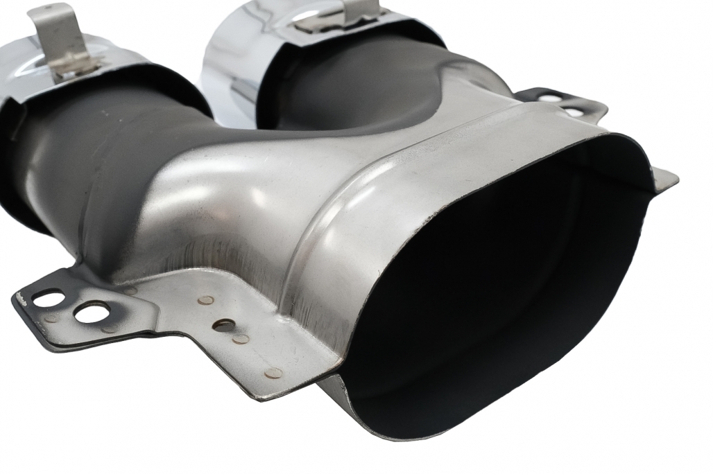 Bara Fata & Grila Crom Fara Camera si Difuzor cu ornamente evacuare MERCEDES C-Class W205 S205 (2014-2018) C63 Design Performance AutoTuning