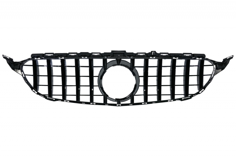 Bara Fata & Grila Crom Fara Camera si Difuzor cu ornamente evacuare MERCEDES C-Class W205 S205 (2014-2018) C63 Design Performance AutoTuning