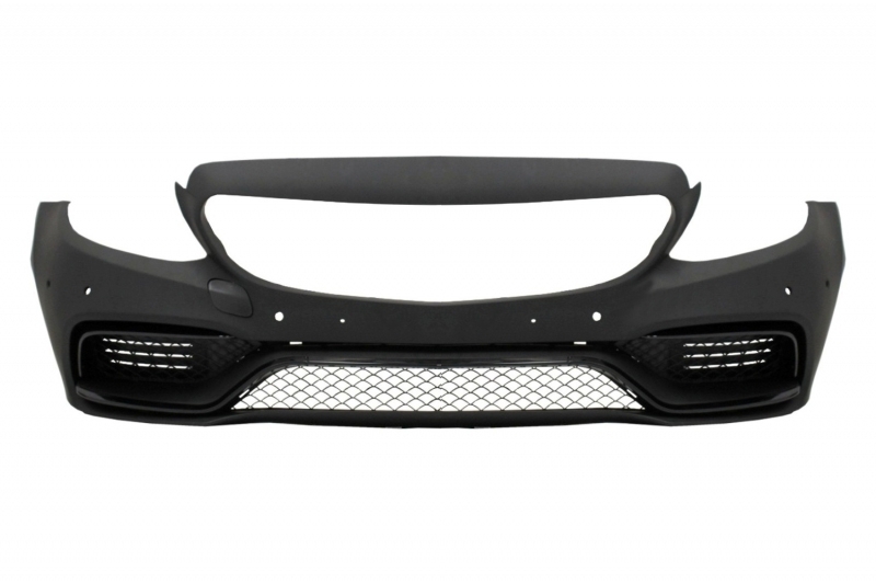 Bara Fata & Grila Crom Fara Camera si Difuzor cu ornamente evacuare MERCEDES C-Class W205 S205 (2014-2018) C63 Design Performance AutoTuning