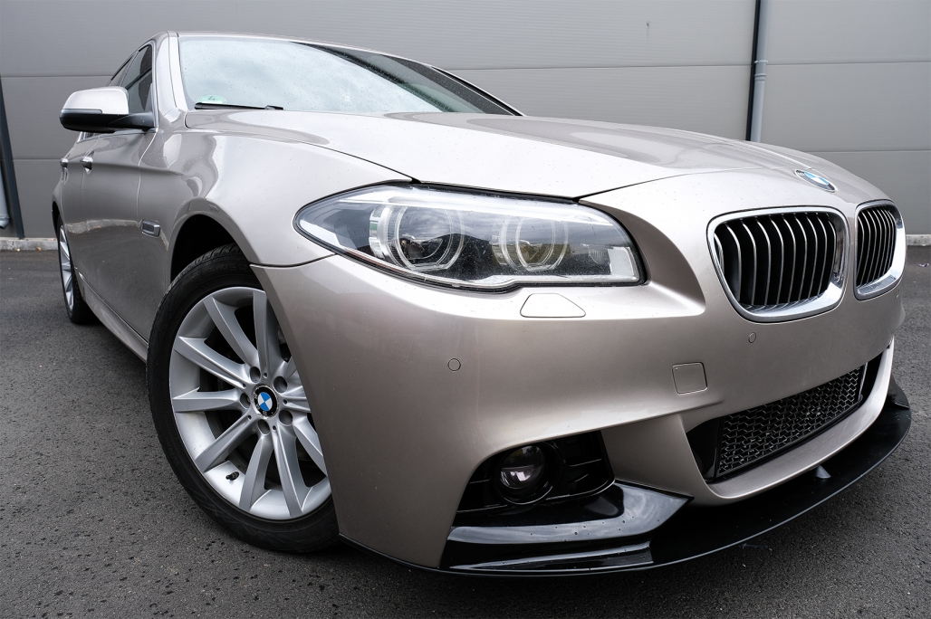 Pachet Exterior cu Toba Ornament Evacuare Fibra Carbon Mat Orificiu de admisie 5.8 cm Partea Stanga BMW Seria 5 F10 (2011-2014) M-Technik Design Performance AutoTuning