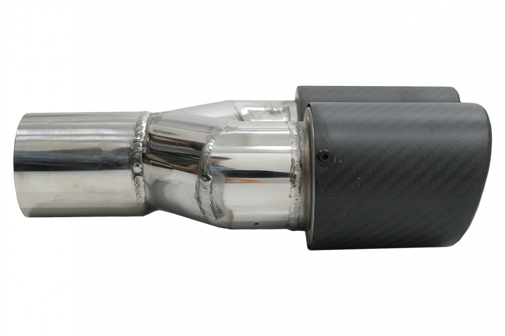 Pachet Exterior cu Toba Ornament Evacuare Fibra Carbon Mat Orificiu de admisie 5.8 cm Partea Stanga BMW Seria 5 F10 (2011-2014) M-Technik Design Performance AutoTuning