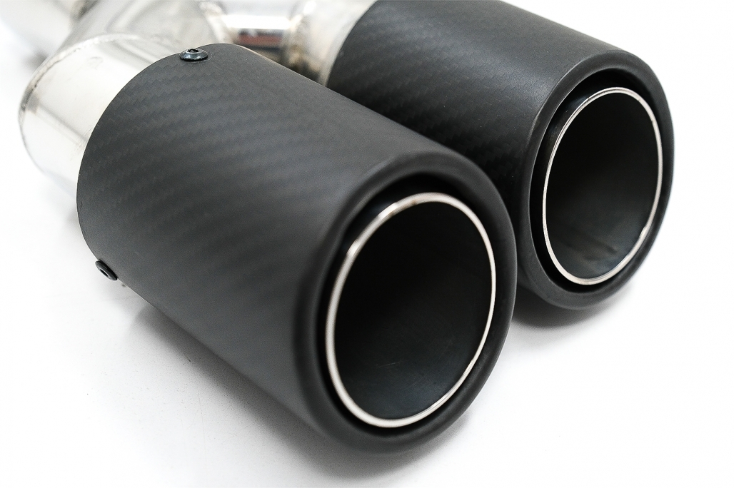 Pachet Exterior cu Toba Ornament Evacuare Fibra Carbon Mat Orificiu de admisie 5.8 cm Partea Stanga BMW Seria 5 F10 (2011-2014) M-Technik Design Performance AutoTuning