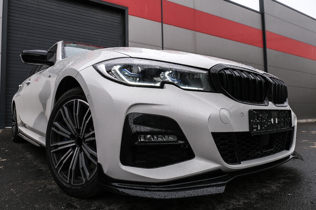 Pachet Exterior Extensii BMW Seria 3 G20 Sedan G21 Touring (2018-2022) M340i Competition Design Negru Lucios Performance AutoTuning