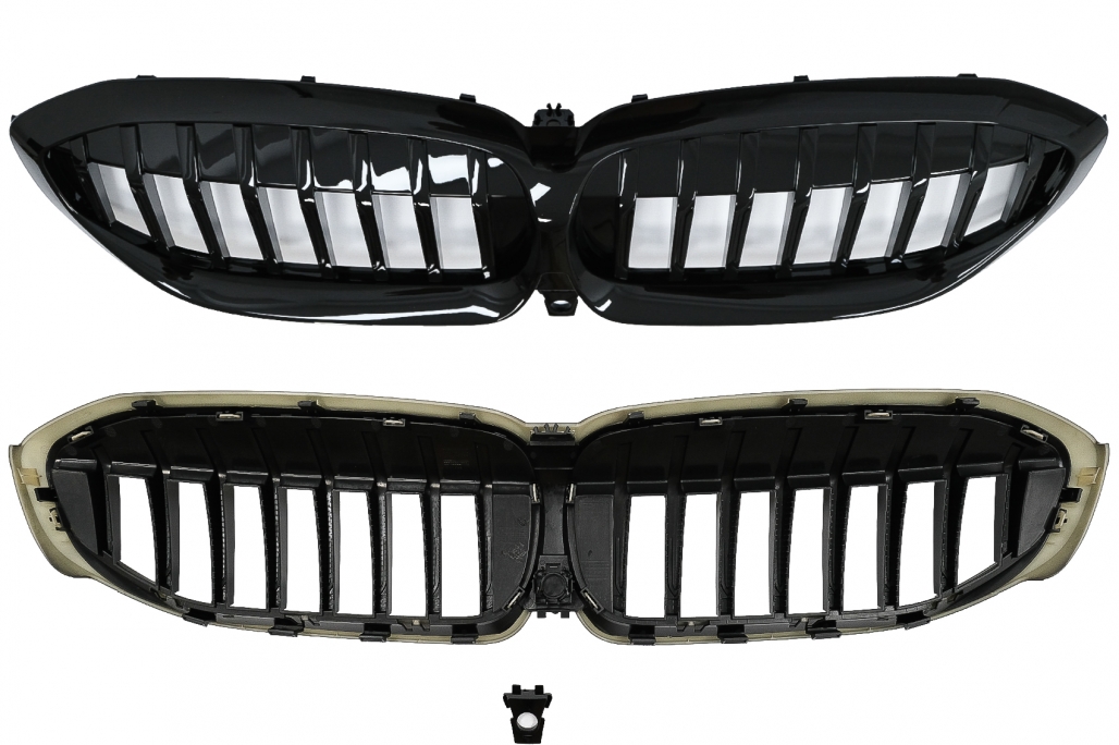 Pachet Exterior Extensii BMW Seria 3 G20 Sedan G21 Touring (2018-2022) M340i Competition Design Negru Lucios Performance AutoTuning