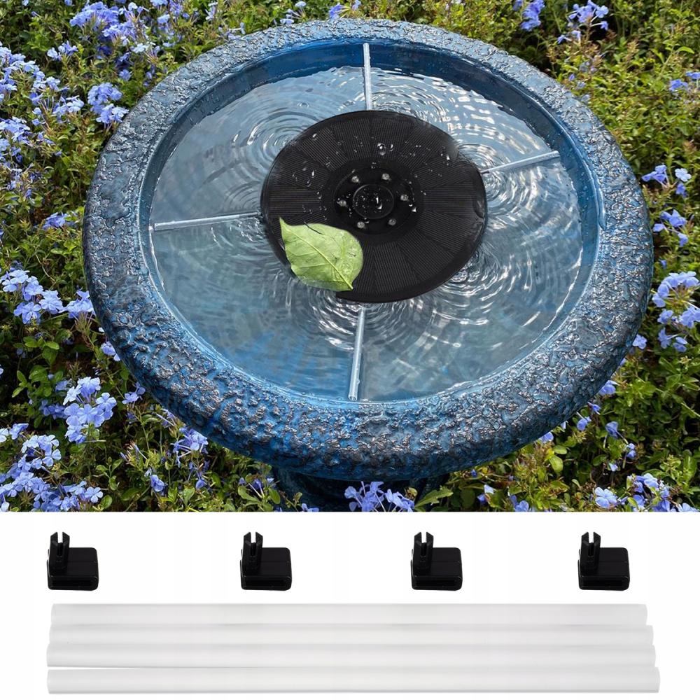 Fantana Arteziana 7-in-1 Plutitoare pe Apa cu Incarcare Solara si Iluminare LED Multicolor, Diametru 16 cm