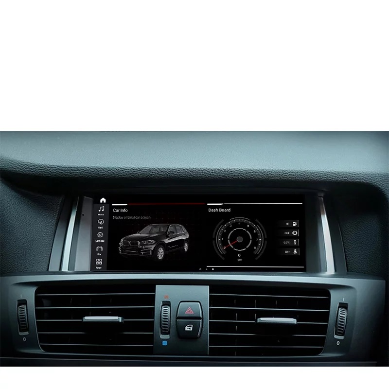 Navigatie Auto Multimedia cu GPS BMW X3 F25 CIC 2010 - 2016 Android 10 4 GB RAM si 64 GB ROM Waze Aplicatii Wi-Fi 4G Bluetooth Display 8.8