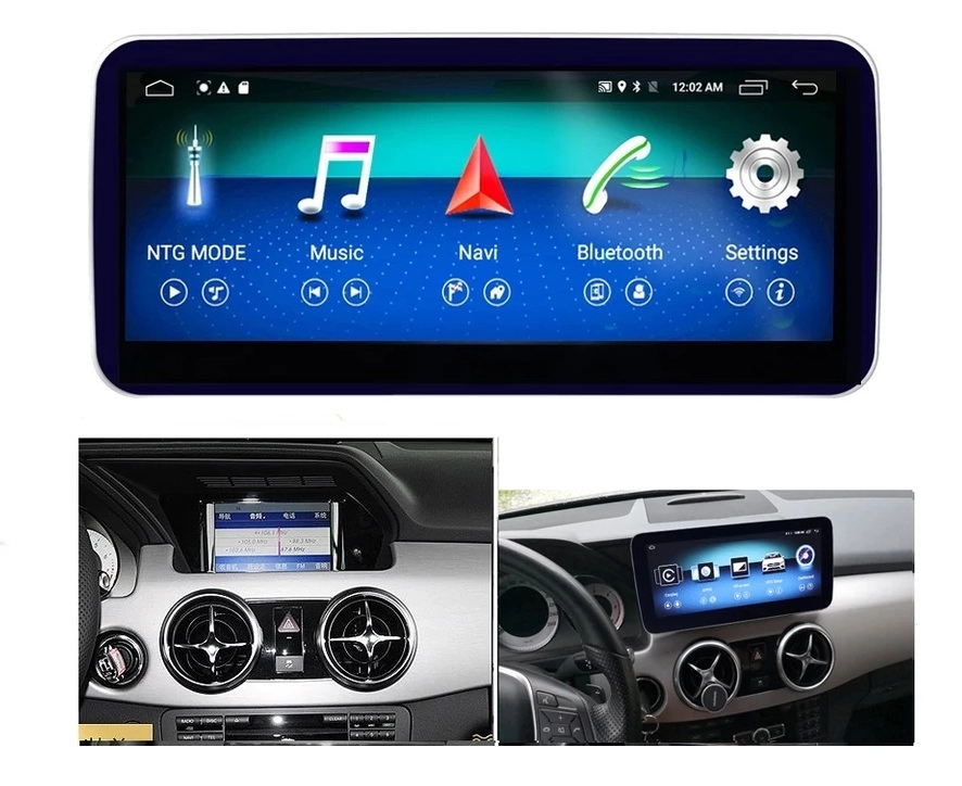 Navigatie Auto Multimedia cu GPS Android Mercedes GLK X204 (2008 - 2012), NTG 4.0, 4GB RAM + 64 GB ROM, Slot Sim 4G LTE, Display 10.25 