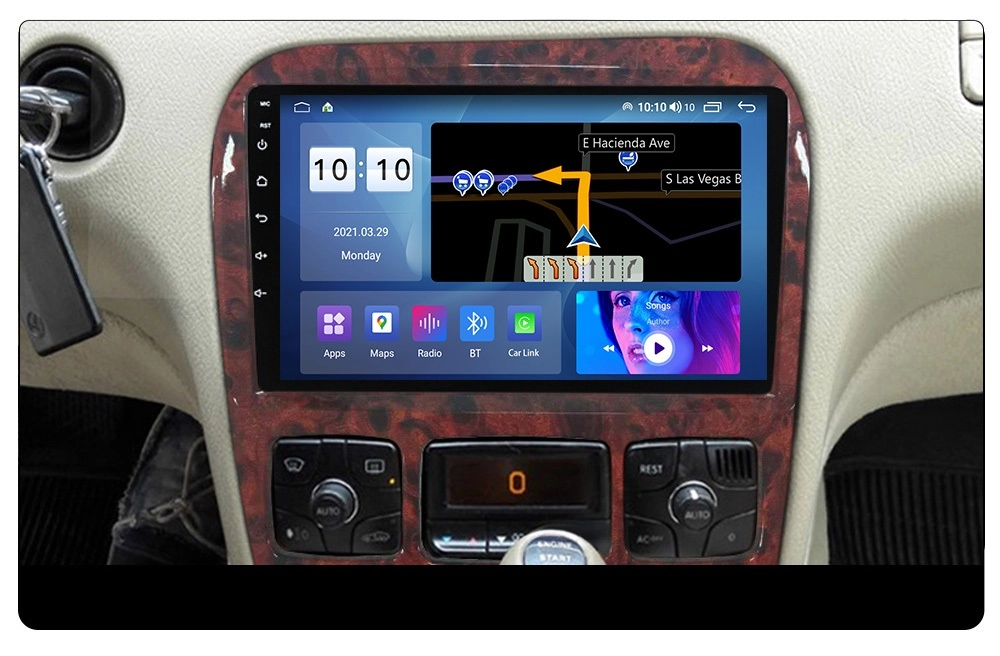 Navigatie Auto Multimedia cu GPS Android Mercedes S Class W220 (1998 - 2005), Display 10 inch, 2GB RAM +32 GB ROM, Internet, 4G, Aplicatii, Waze, Wi-Fi, USB, Bluetooth, Mirrorlink