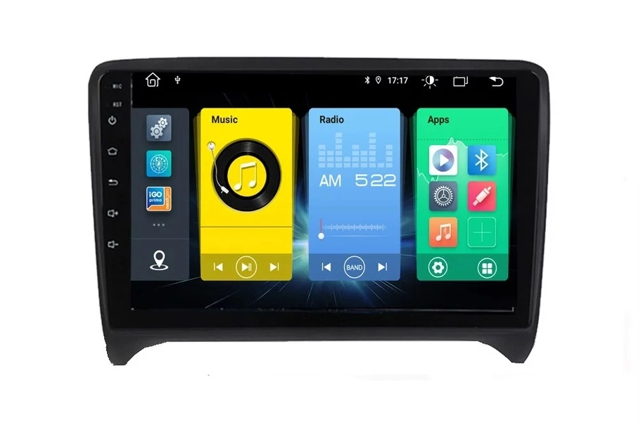 Navigatie Auto Multimedia cu GPS Android Audi TT (2006 - 2012), Display 9 inch, 2GB RAM +32 GB ROM, Internet, 4G, Aplicatii, Waze, Wi-Fi, USB, Bluetooth, Mirrorlink