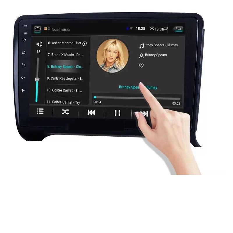 Navigatie Auto Multimedia cu GPS Android Audi TT (2006 - 2012), Display 9 inch, 2GB RAM +32 GB ROM, Internet, 4G, Aplicatii, Waze, Wi-Fi, USB, Bluetooth, Mirrorlink