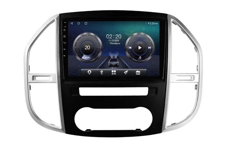 Navigatie Auto Multimedia cu GPS Android Mercedes Vito Sprinter Viano B200 A B Class VW Crafter, Display 9 inch, 2GB RAM + 32 GB ROM, Internet, 4G, Aplicatii, Waze, Wi-Fi, USB, Bluetooth, Mirrorlink