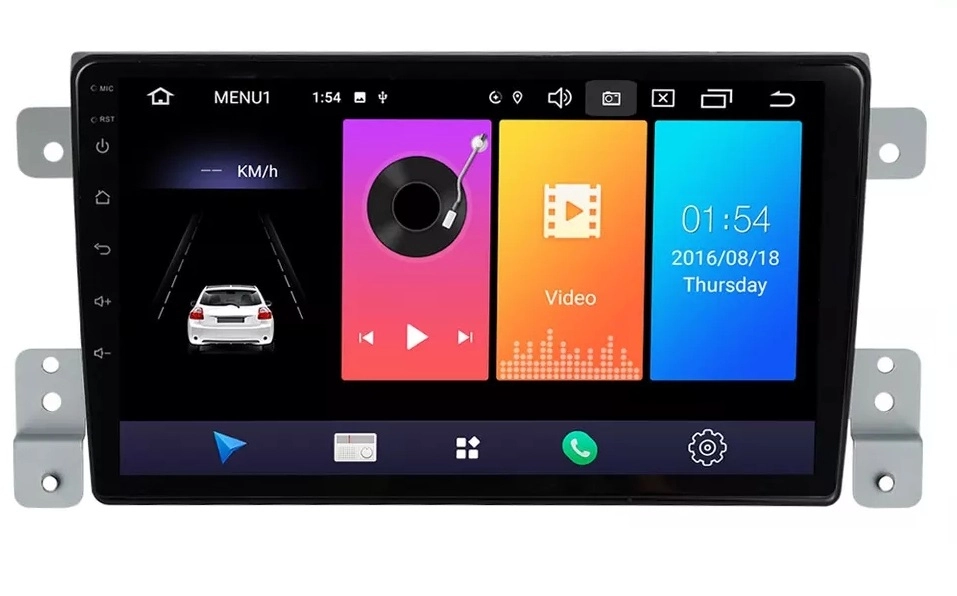 Navigatie Auto Multimedia cu GPS Android Suzuki Grand Vitara (2005 - 2015), Display 9 inch, 2GB RAM +32 GB ROM, Internet, 4G, Aplicatii, Waze, Wi-Fi, USB, Bluetooth, Mirrorlink