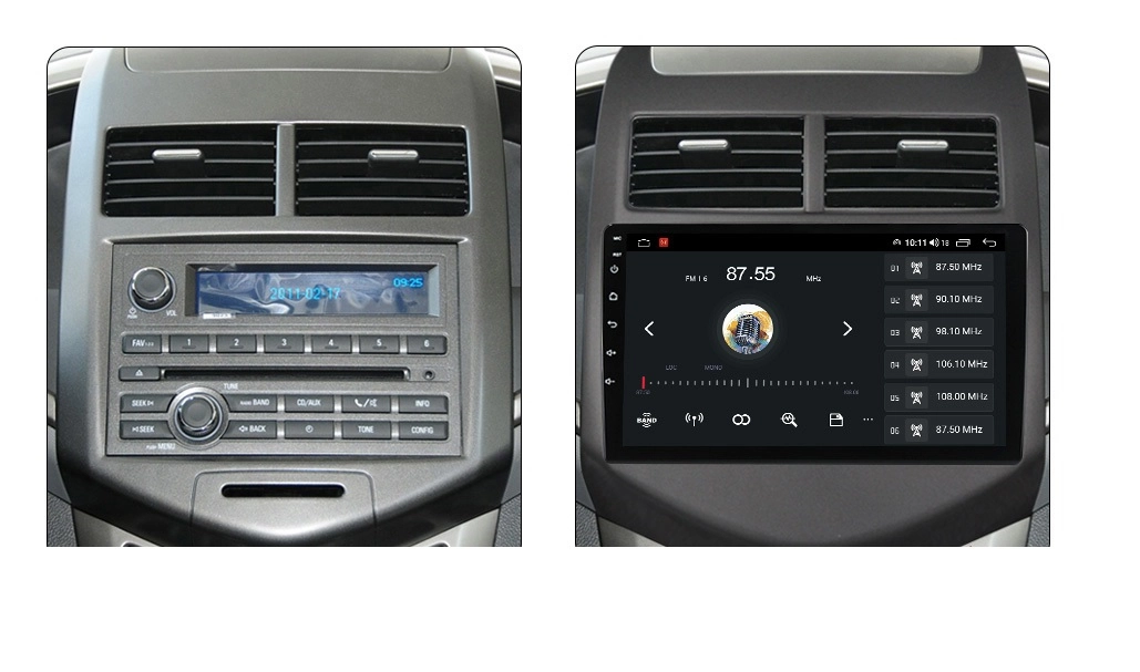 Navigatie Auto Multimedia cu GPS Android Chevrolet Cruze Aveo (2008 - 2015), Display 9 inch, 2GB RAM +32 GB ROM, Internet, 4G, Aplicatii, Waze, Wi-Fi, USB, Bluetooth, Mirrorlink