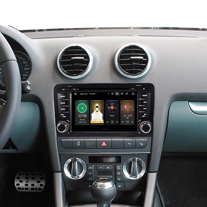 Navigatie Auto Multimedia cu GPS Audi A3 S3 (2002 - 2013), Android 10, 2GB RAM +16GB ROM, Internet, 4G, Aplicatii, Waze, Wi-Fi, USB, Bluetooth, Mirrorlink