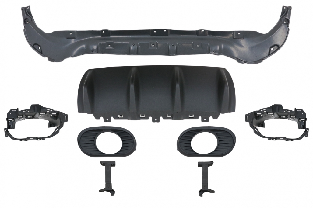 Difuzor Bara Spate cu Ornamente Evacuare Mercedes-Benz GLB SUV (2020 - up) Performance AutoTuning