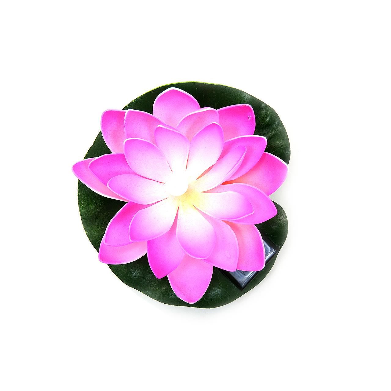 Lampa solara de gradina/apa, LED, floare de nufar roz, 18x18x6 cm ,Lampa solara de gradina/apa, LED, floare de nufar roz, 18x18x6 cm  GartenVIP DiyLine