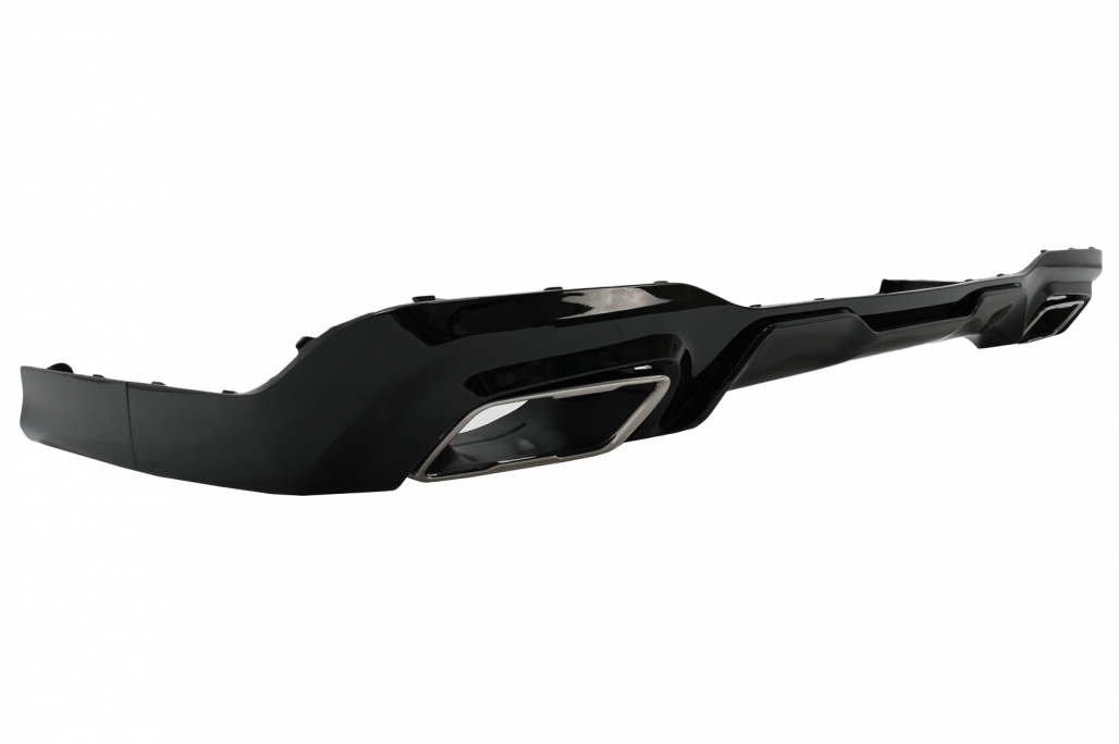 Difuzor Bara Spate Evacuare Dubla Negru Lucios BMW 2 Series F44 Gran Coupé (2020-up) M235I Design Performance AutoTuning