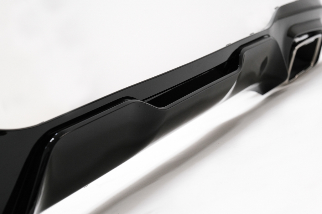 Difuzor Bara Spate Evacuare Dubla Negru Lucios BMW 2 Series F44 Gran Coupé (2020-up) M235I Design Performance AutoTuning