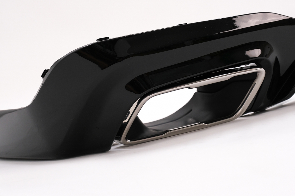 Difuzor Bara Spate Evacuare Dubla Negru Lucios BMW 2 Series F44 Gran Coupé (2020-up) M235I Design Performance AutoTuning